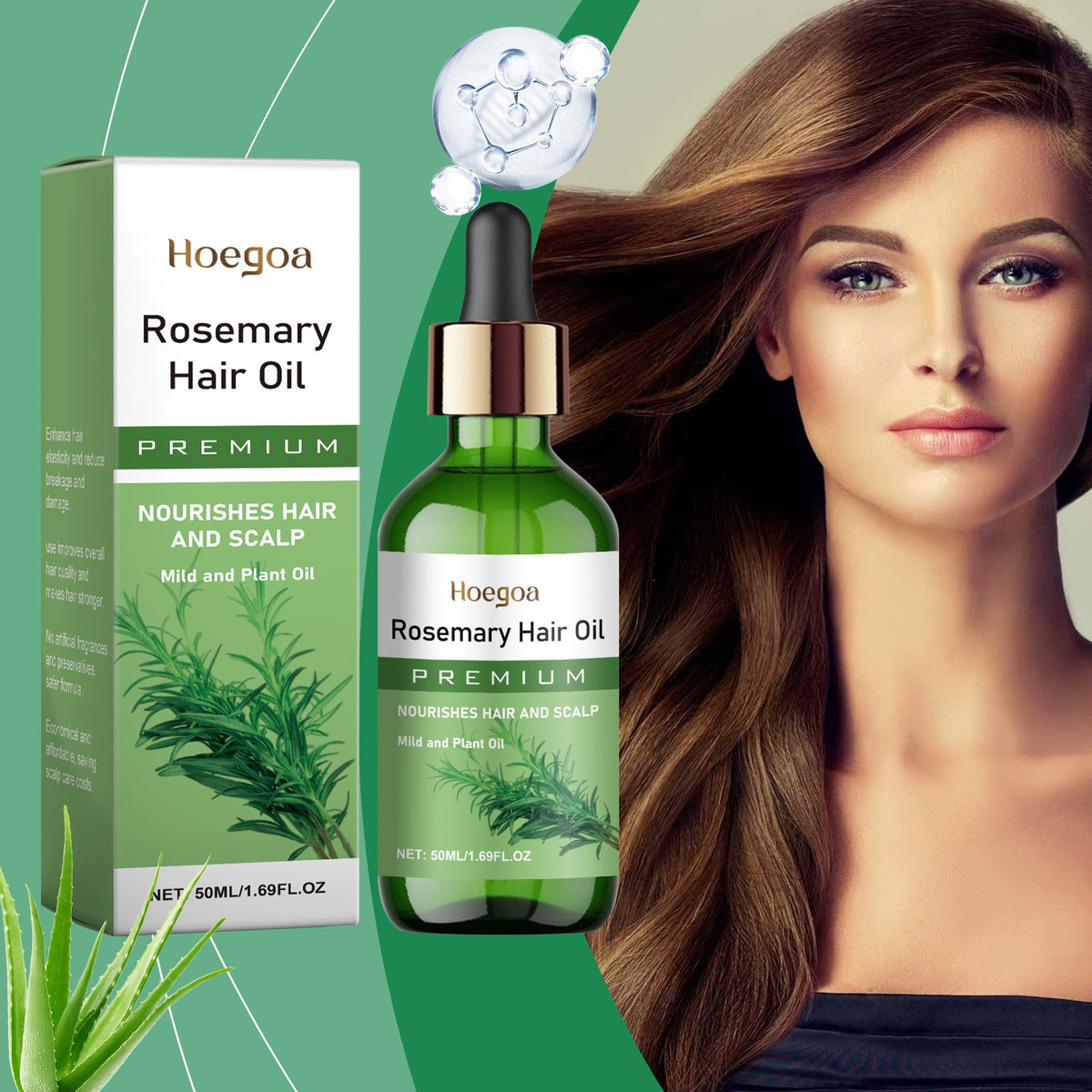 Rosemary Hair & Scalp Oil, 50ml - ZenMarket401