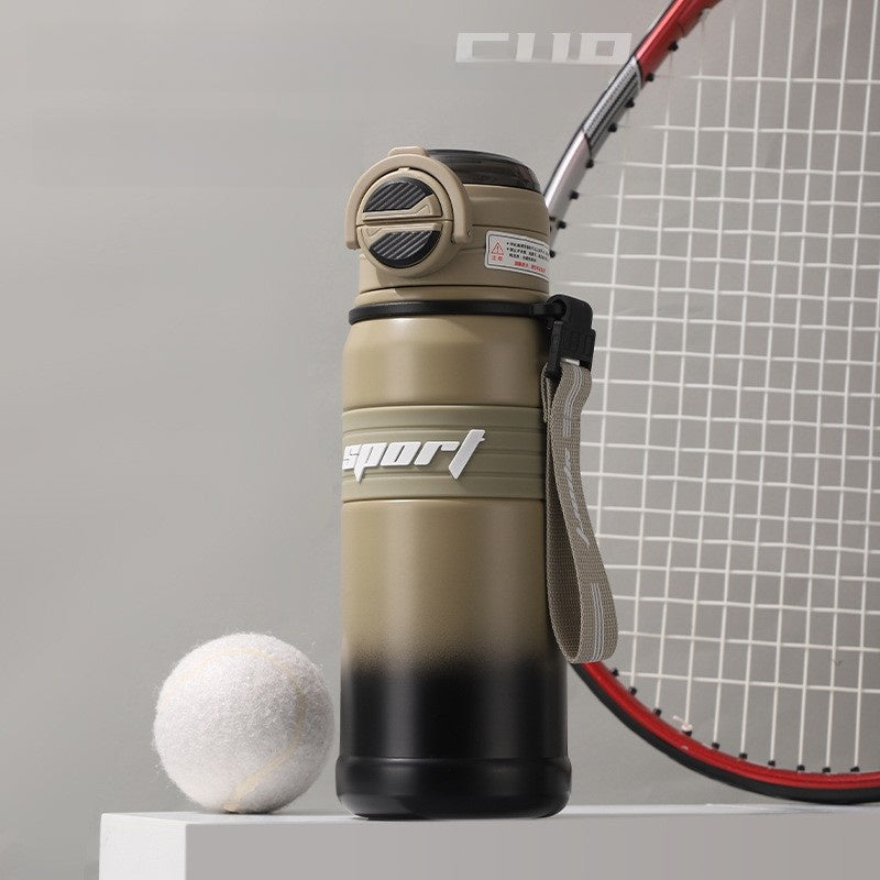 Insulated Sports Water Bottle With Straw, 680 ml