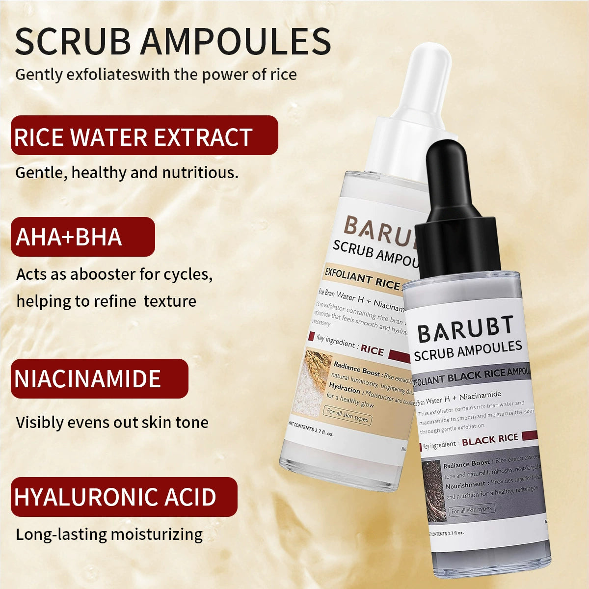 Gentle Rice Facial Exfoliating Essence Serum
