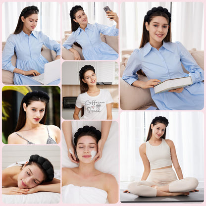 Spa Makeup Headband Set – Soft Sponge Head & Wrist