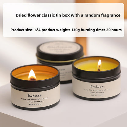 Botanical Soy Candle with Dried Flowers