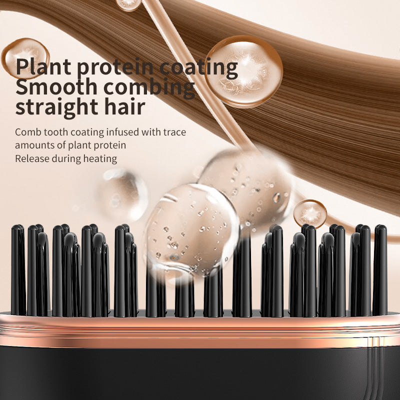 Cordless Ceramic Hair Straightener Comb For Fast Styling