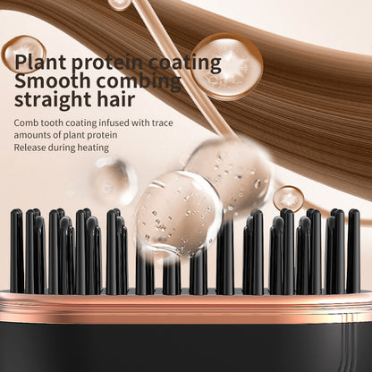 Cordless Ceramic Hair Straightener Comb For Fast Styling
