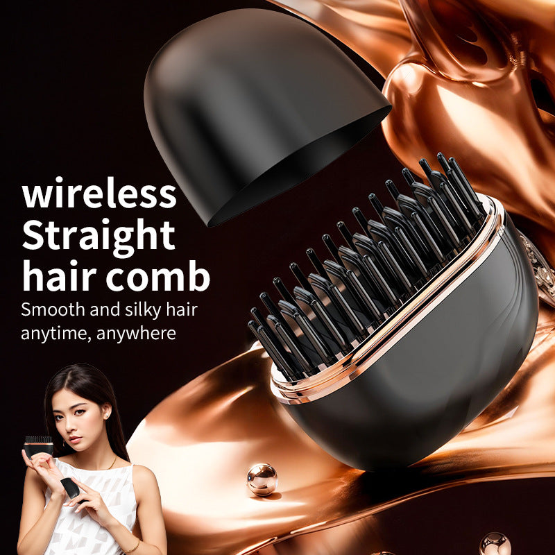 Cordless Ceramic Hair Straightener Comb For Fast Styling