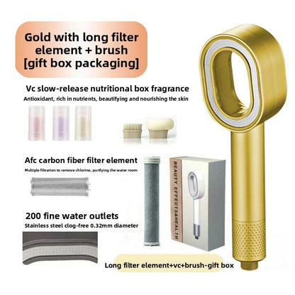 Aromatherapy Filtered Shower Head With 3 Spray Modes