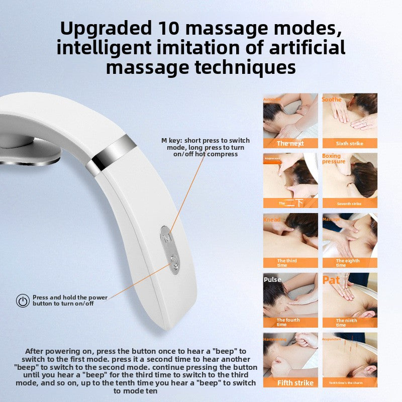 Wireless Neck Massager with Heat Therapy
