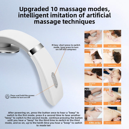 Wireless Neck Massager with Heat Therapy