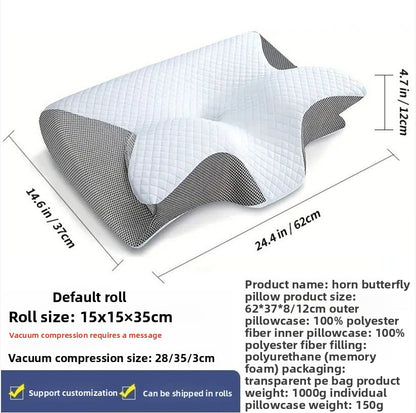 Butterfly Memory Foam Cervical Pillow For Neck Support
