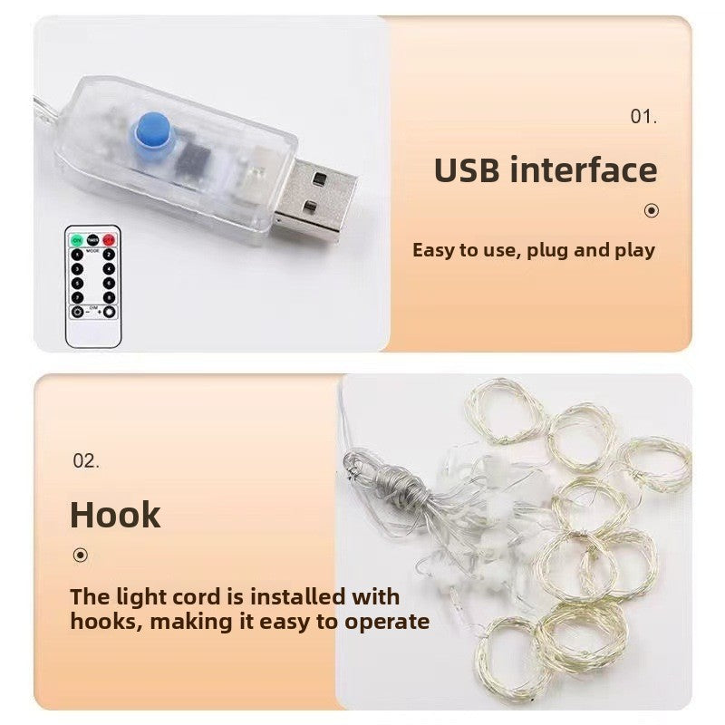 LED Curtain String Lights