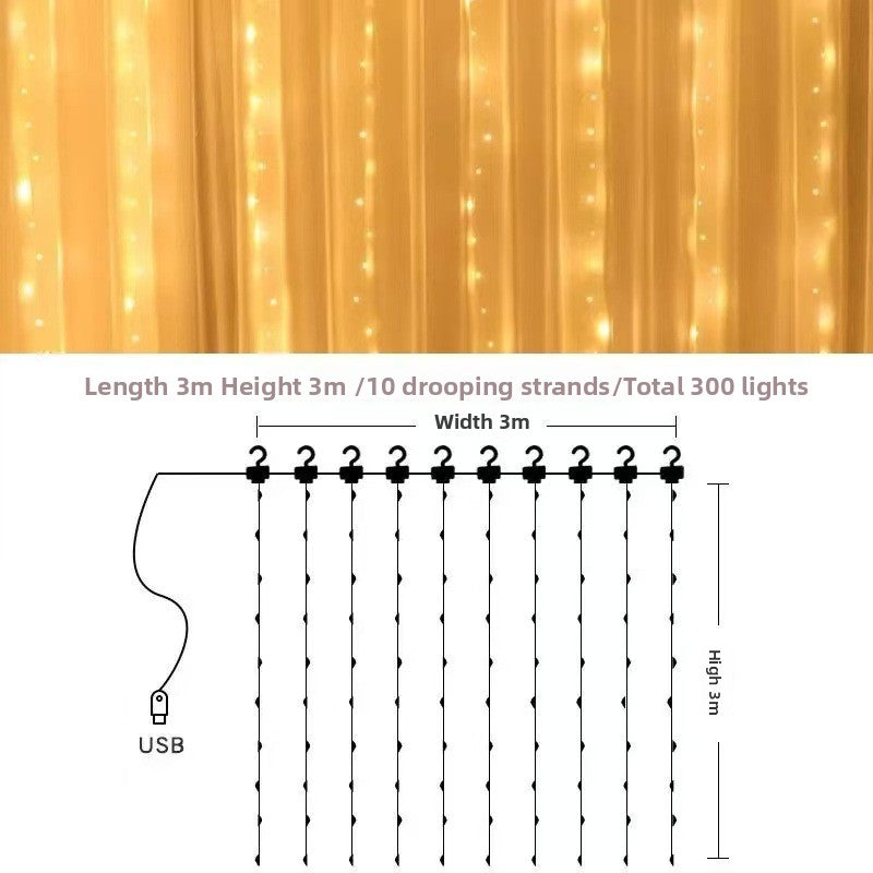 LED Curtain String Lights