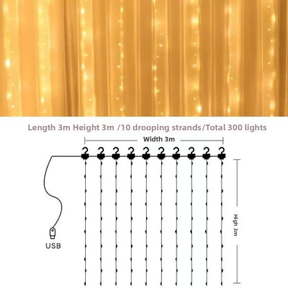LED Curtain String Lights