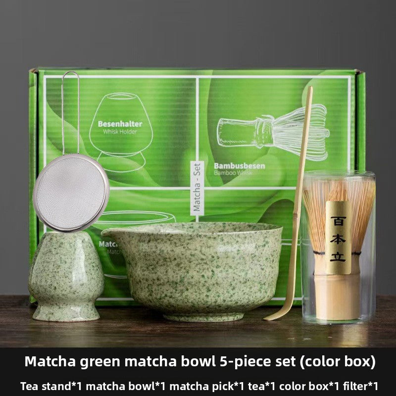 Japanese Matcha Tea Ceremony Set With Whisk & Bowl