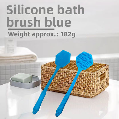 Silicone Long Handle Double-Sided Bath Body Brush