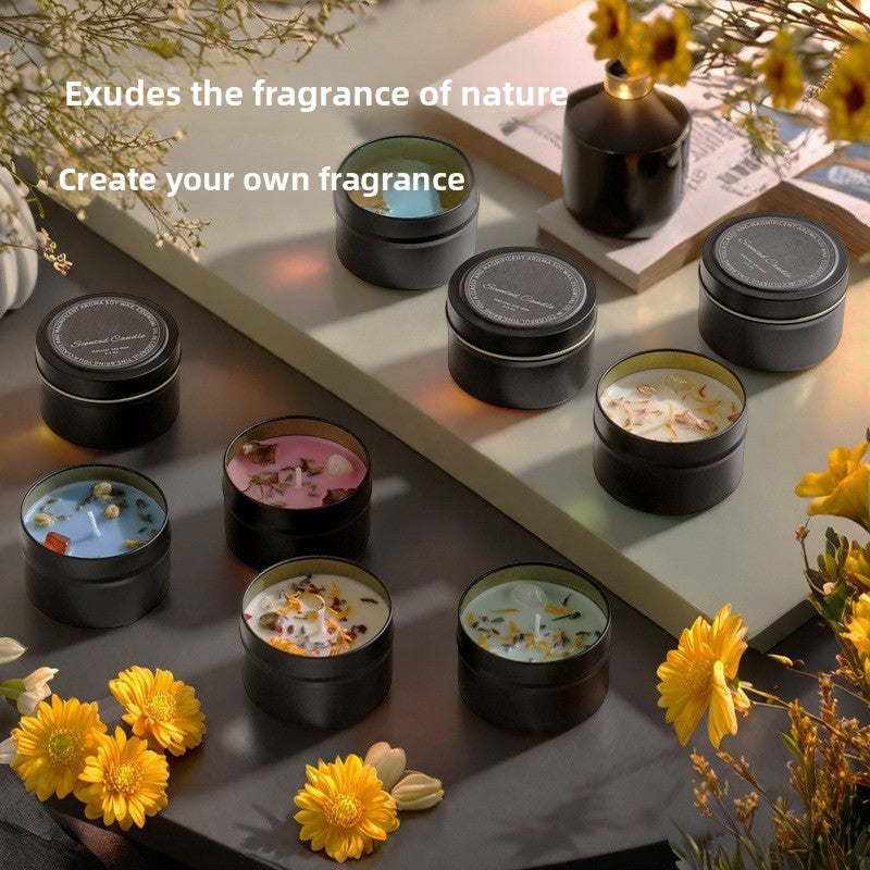 Botanical Soy Candle with Dried Flowers