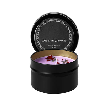 Botanical Soy Candle with Dried Flowers