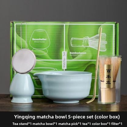 Japanese Matcha Tea Ceremony Set With Whisk & Bowl