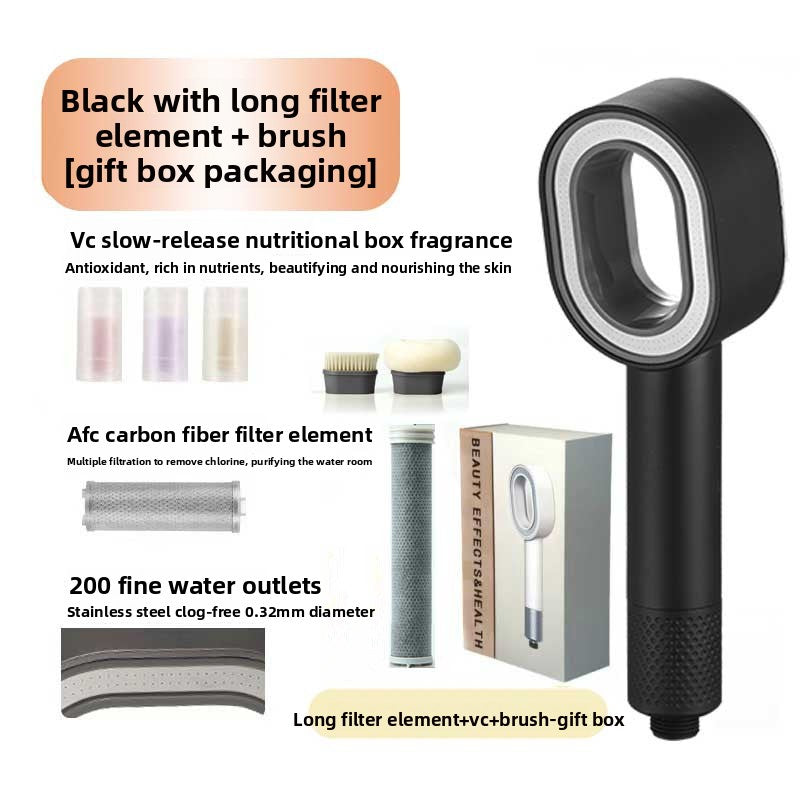 Aromatherapy Filtered Shower Head With 3 Spray Modes