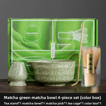 Japanese Matcha Tea Ceremony Set With Whisk & Bowl