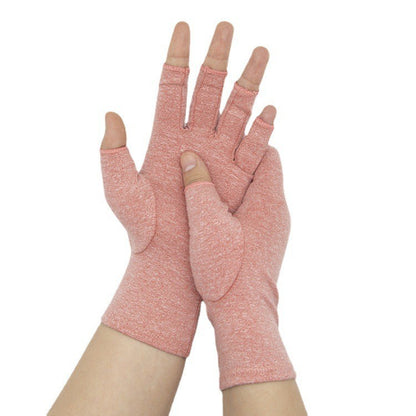 Compression Fingerless Gloves For Sports And Rehab