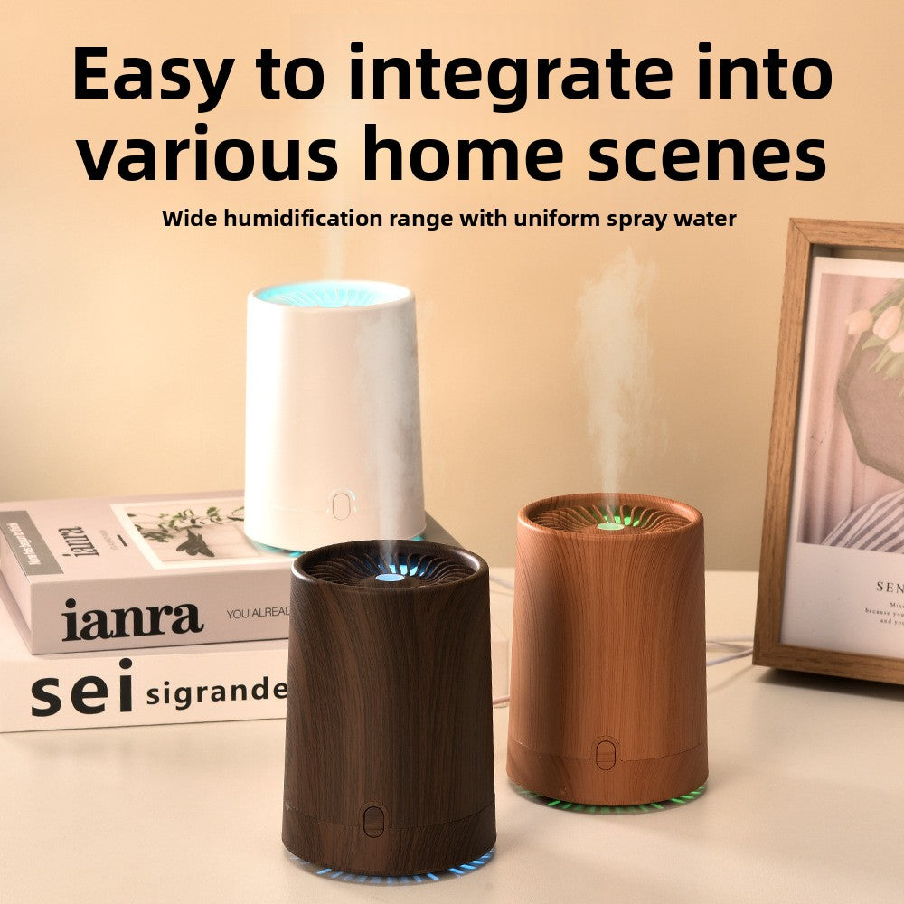 Wood Grain Ultrasonic Diffuser Humidifier – USB Mini