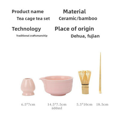 Japanese Matcha Tea Ceremony Set With Whisk & Bowl
