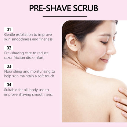 Pre-Shave Hair Removal Scrub For Smooth, Soft Skin