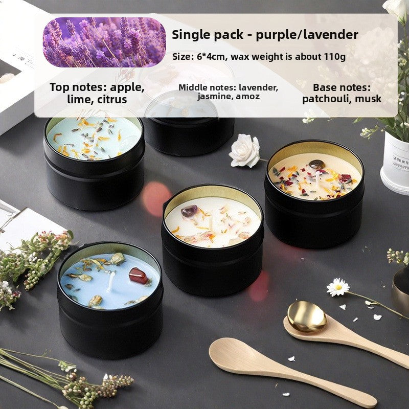 Botanical Soy Candle with Dried Flowers