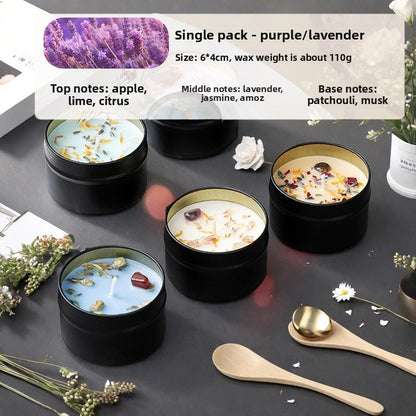 Botanical Soy Candle with Dried Flowers