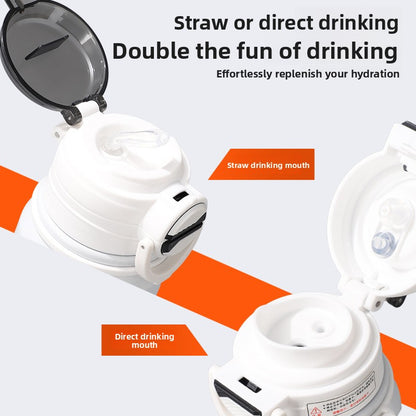 Insulated Sports Water Bottle With Straw, 680 ml