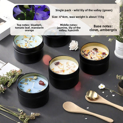Botanical Soy Candle with Dried Flowers
