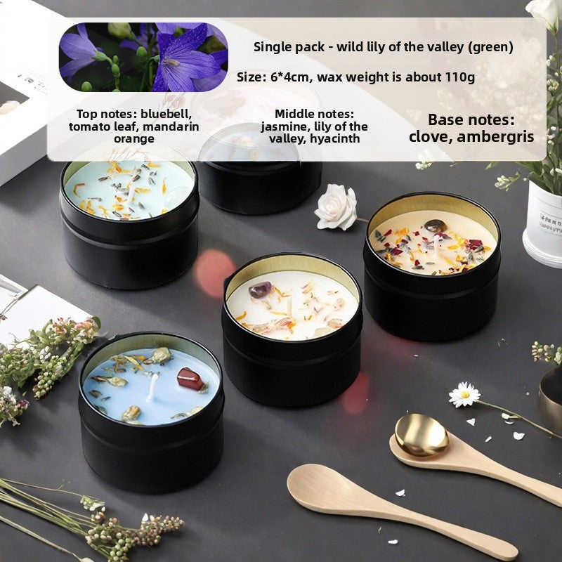 Botanical Soy Candle with Dried Flowers