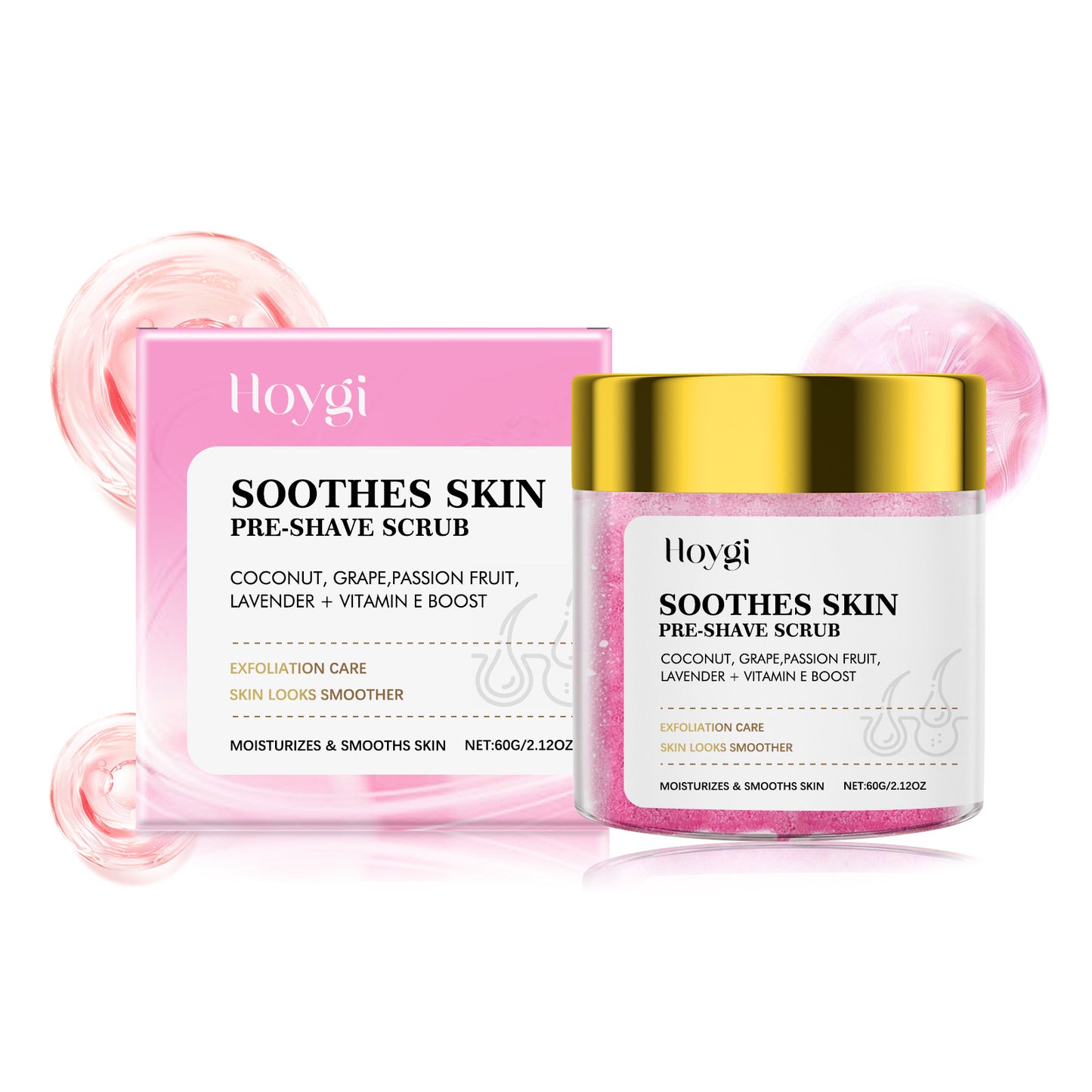 Pre-Shave Hair Removal Scrub For Smooth, Soft Skin