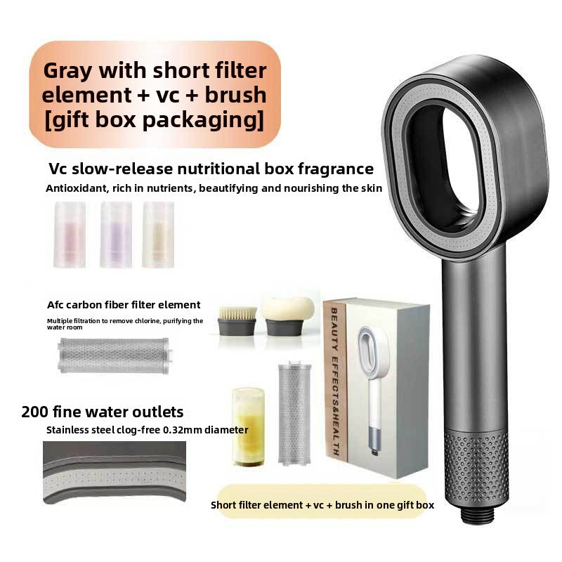 Aromatherapy Filtered Shower Head With 3 Spray Modes
