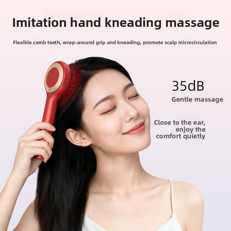 Scalp Massager Comb with Red Light Therapy