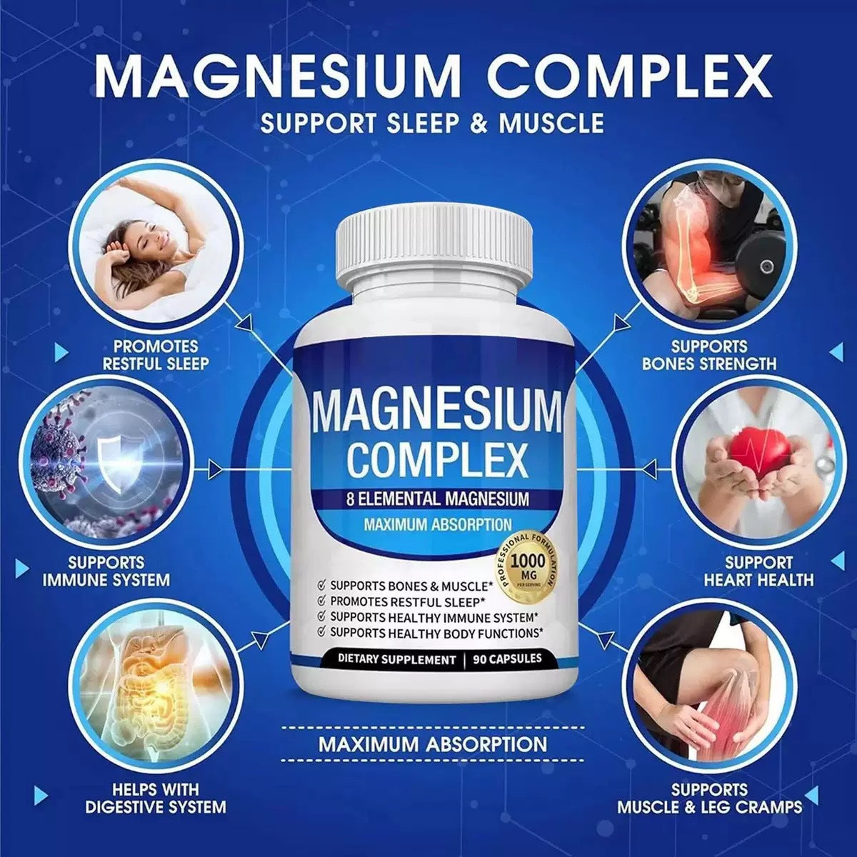 Magnesium Glycinate Capsules – Daily Wellness Support