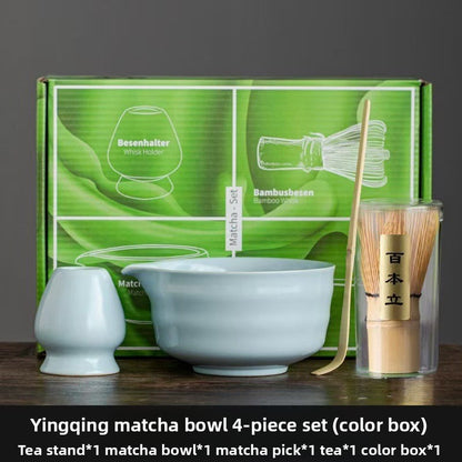 Japanese Matcha Tea Ceremony Set With Whisk & Bowl
