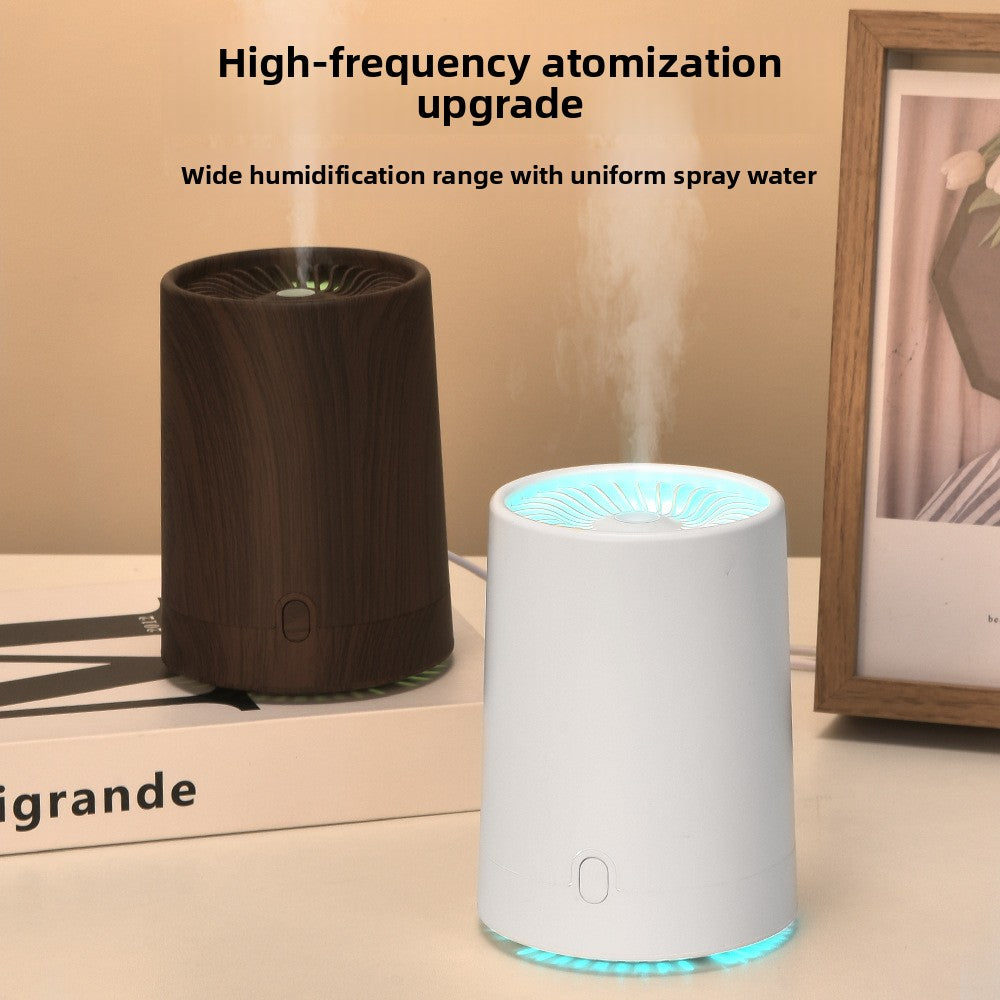 Wood Grain Ultrasonic Diffuser Humidifier – USB Mini