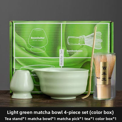 Japanese Matcha Tea Ceremony Set With Whisk & Bowl