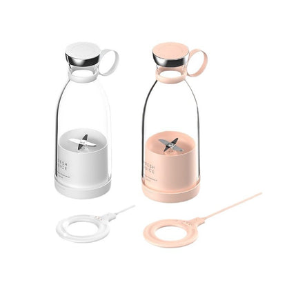 Portable Wireless Blender Bottle – High-Speed 4-Blade Cup