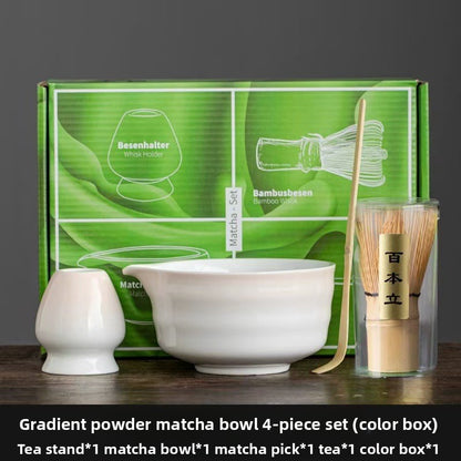 Japanese Matcha Tea Ceremony Set With Whisk & Bowl