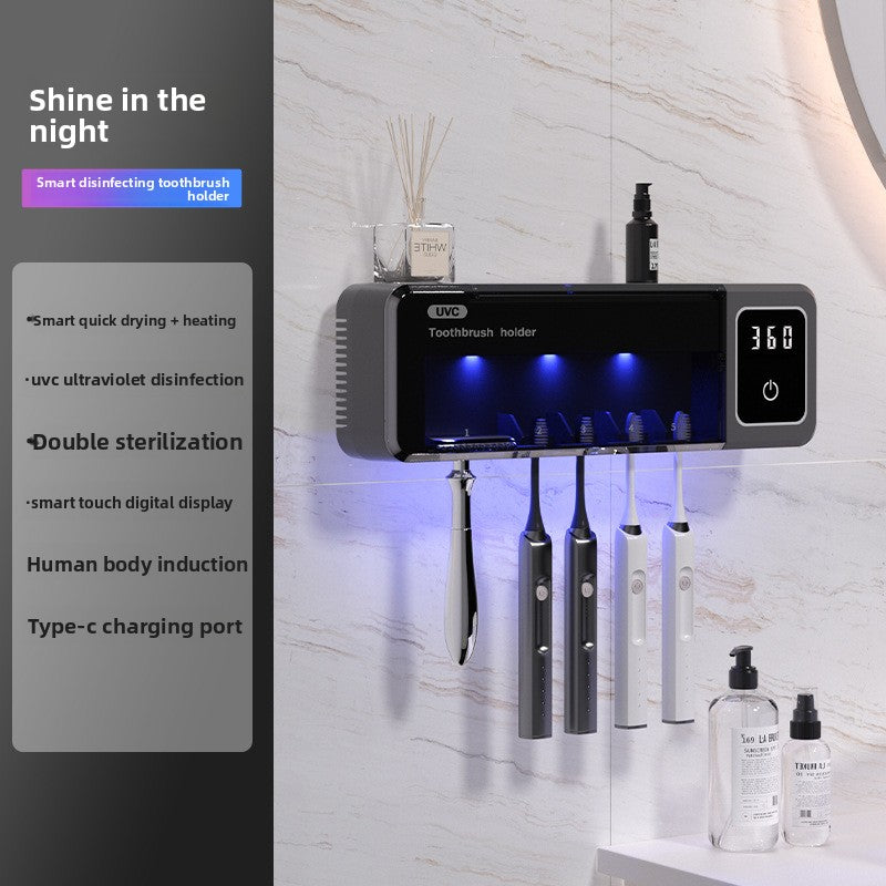 5-Slot Family UV Toothbrush Sanitizer & Holder