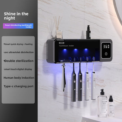5-Slot Family UV Toothbrush Sanitizer & Holder