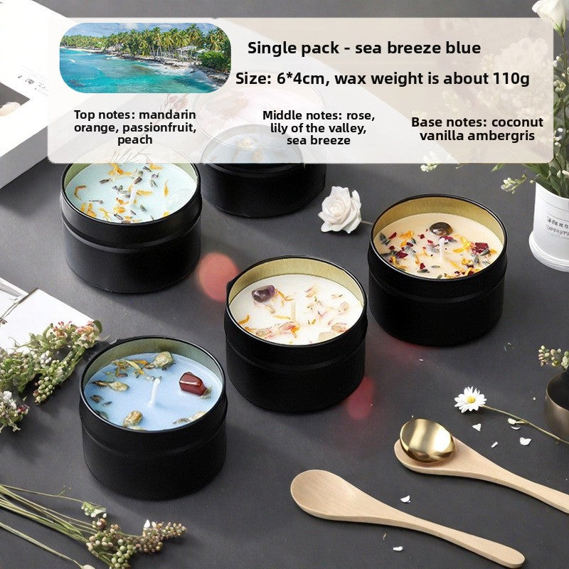 Botanical Soy Candle with Dried Flowers