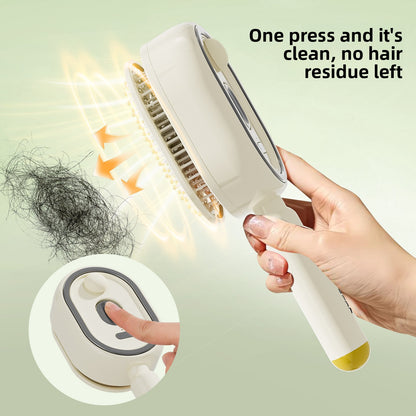 Electric Mist Hair Care Comb with Red Light and Detangling Function