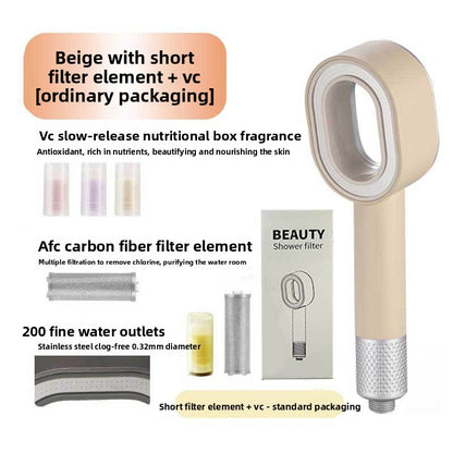 Aromatherapy Filtered Shower Head With 3 Spray Modes
