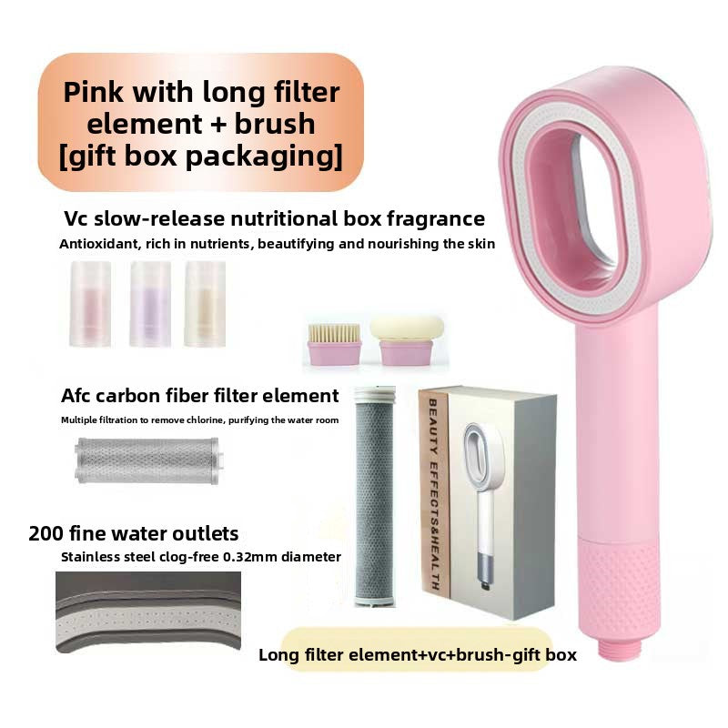 Aromatherapy Filtered Shower Head With 3 Spray Modes