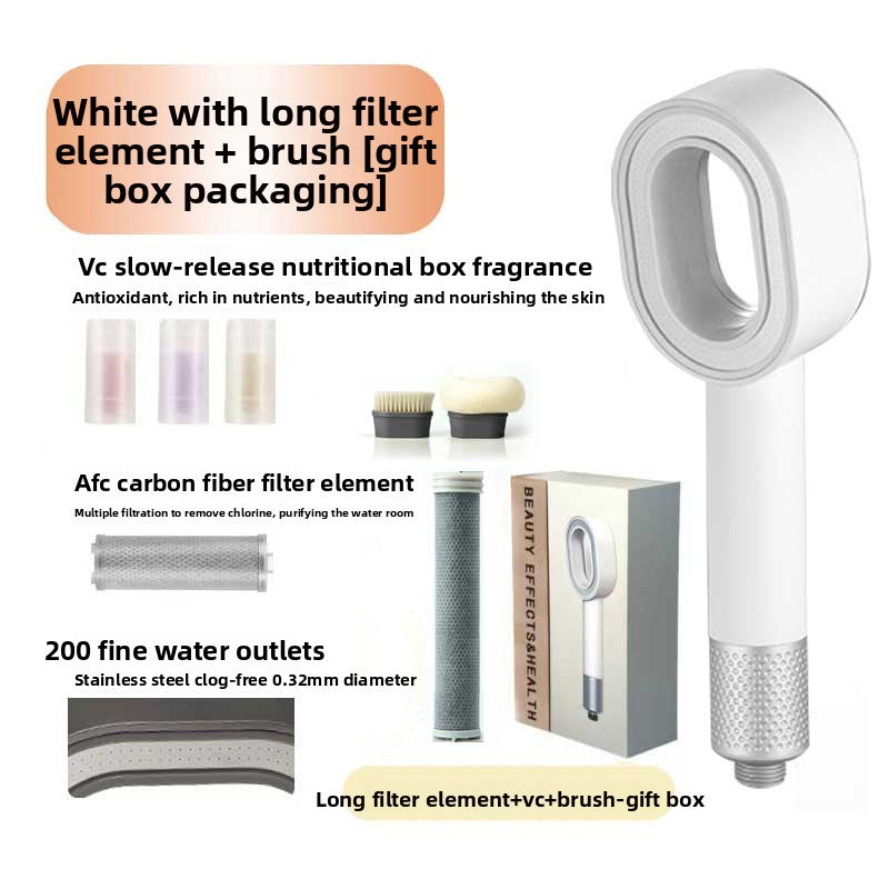 Aromatherapy Filtered Shower Head With 3 Spray Modes
