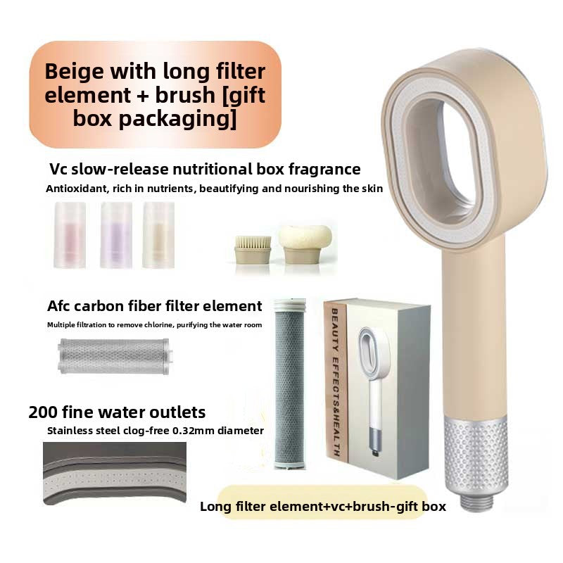 Aromatherapy Filtered Shower Head With 3 Spray Modes