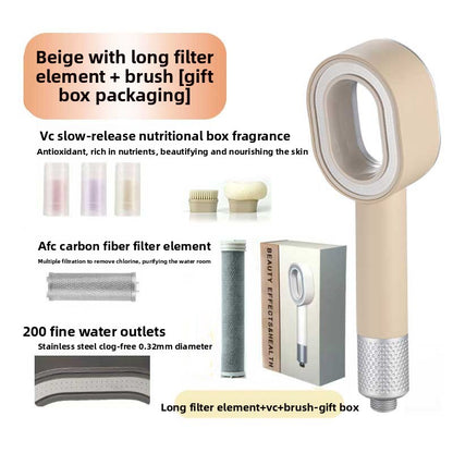 Aromatherapy Filtered Shower Head With 3 Spray Modes