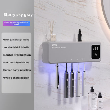 5-Slot Family UV Toothbrush Sanitizer & Holder